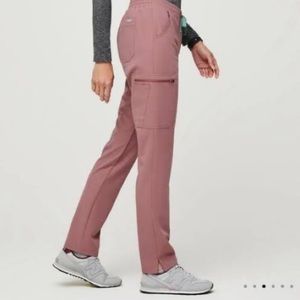 Figs Yola Scrub Pants - Mineral Mauve - XS Tall